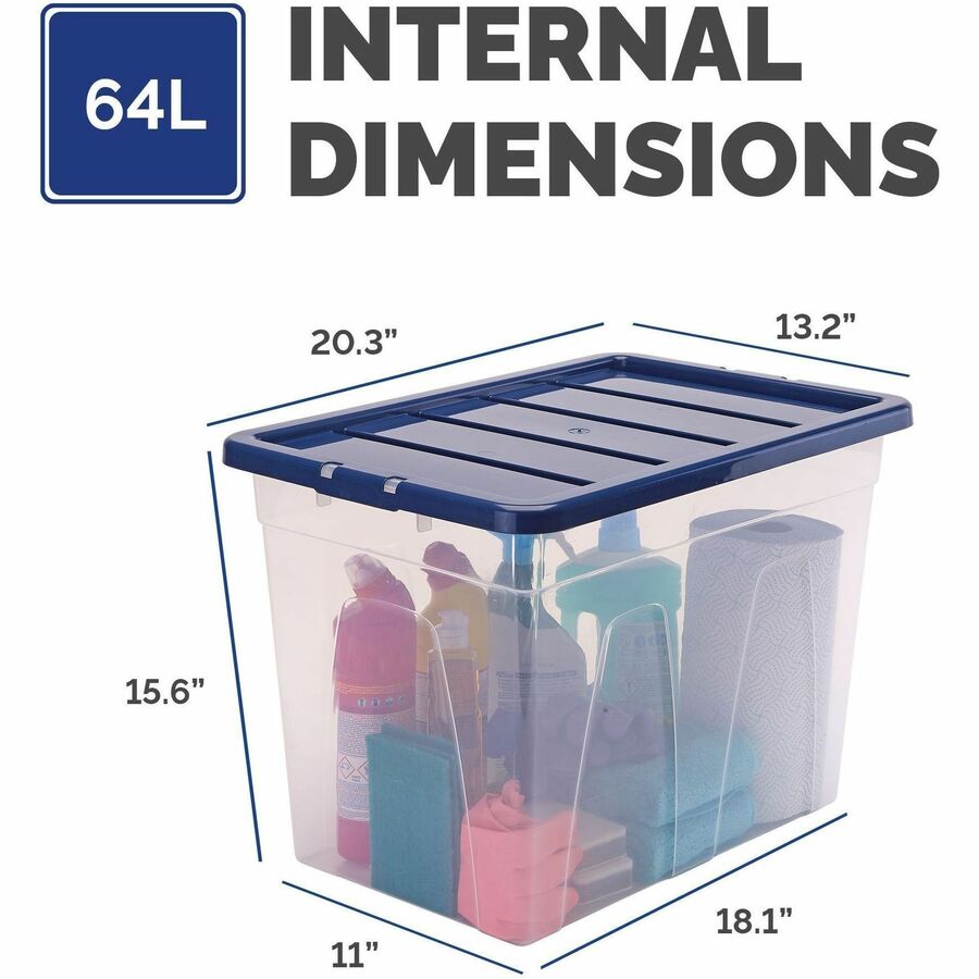 Bankers Box 64L Nestable Plastic storage Box - 10Pk - 100138054