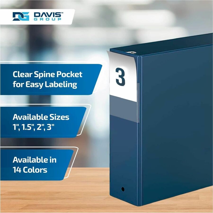 Davis Group Binder 3" Round Navy - 2314-72