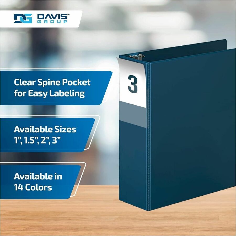 Davis Group Essential Angle D-Ring Binder - 2305-72