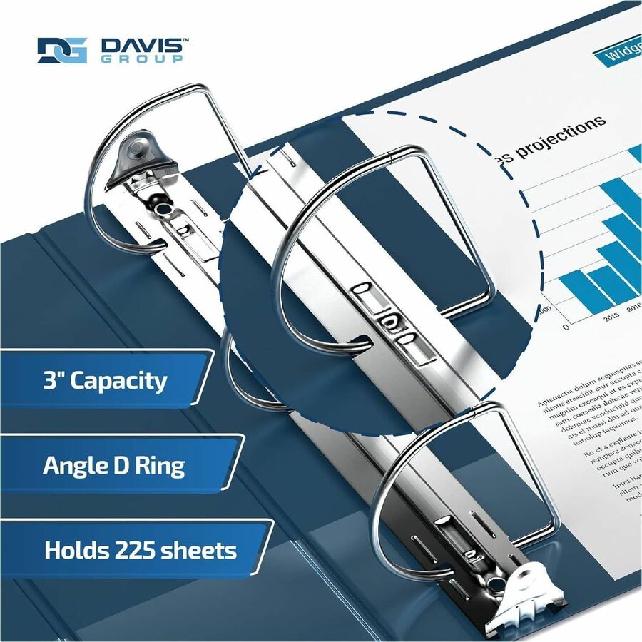 Davis Group Essential Angle D-Ring Binder - 2305-72