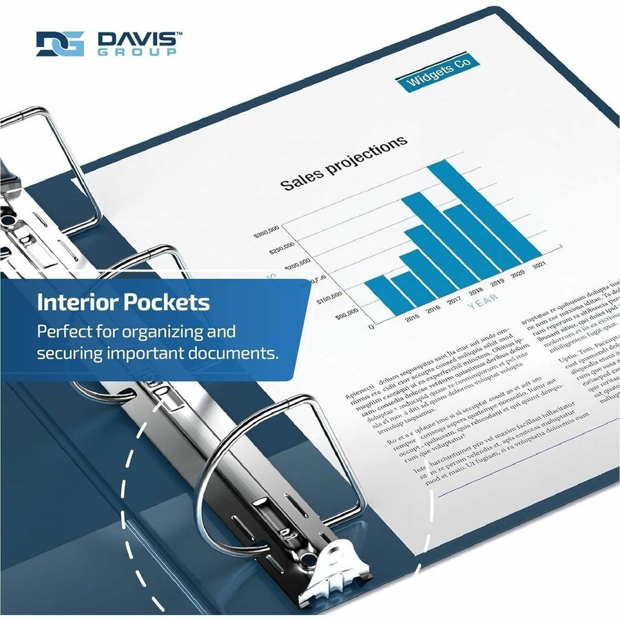 Davis Group Essential Angle D-Ring Binder - 2305-72