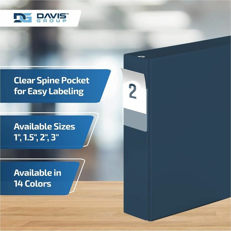 Davis Group Essential Angle D-Ring Binder - 2304-72