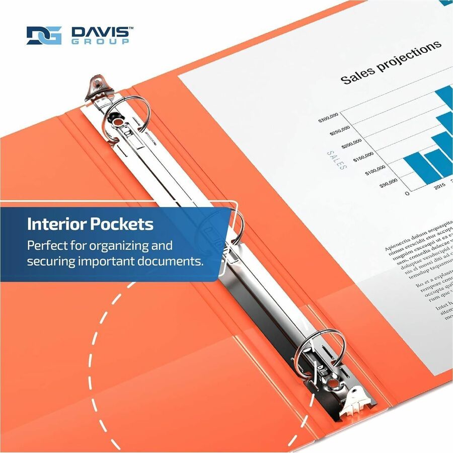 Davis Group Binder 1.5" Round Orange - 2312-19