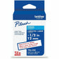 Brother Genuine P-touch TZe232 RD on WHT Label Tape, Laminated, 12mmX8m