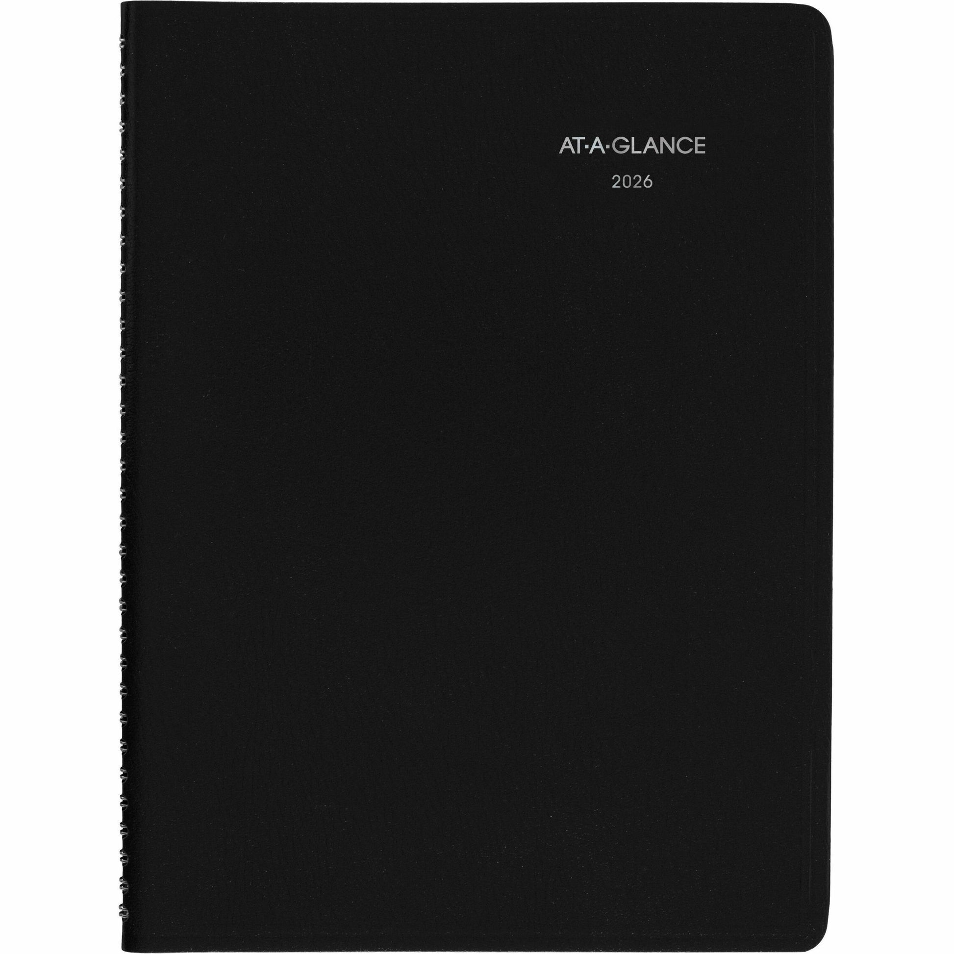 At-A-Glance Dayminder Weekly Planner, 11" x 8" , Bilingual, Black