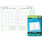 DayTimer 2 Pages Per Month Planner Refill, Desk Size, 8-1/2" x 5-1/2" , Bilingual - 685042601