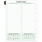 DayTimer 2 Pages Per Day Planner Refill, Folio Size, 11" x 8-1/2" , Bilingual - 685342601