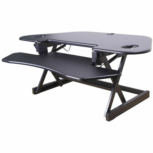 Rocelco Corner Adjustable Desk Riser with 4AC+2USB & 1 USB-C Outlets