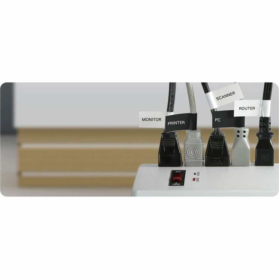 Brother Genuine P-touch TZeFX251 BK on WHT Label Tape, Flexible ID Laminated, 24mmX8m - TZEFX251G
