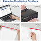 Avery&reg; Print & Apply Clear Label Dividers with Index Maker&reg;and Easy Apply™ Labels for Laser and Inkjet Printers, 8 tabs, 5 sets - LSK8