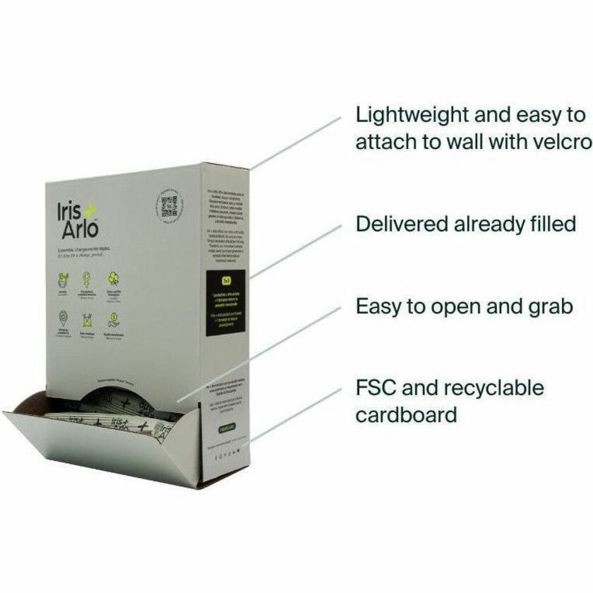 Iris + Arlo Wall-Mounted Cardboard Tampons Dispenser - 8-00-1-4-2