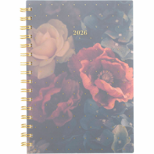 Cambridge Midnight Garden Weekly/Monthly Planner, 8-1/2" x 5-1/2" , Bilingual