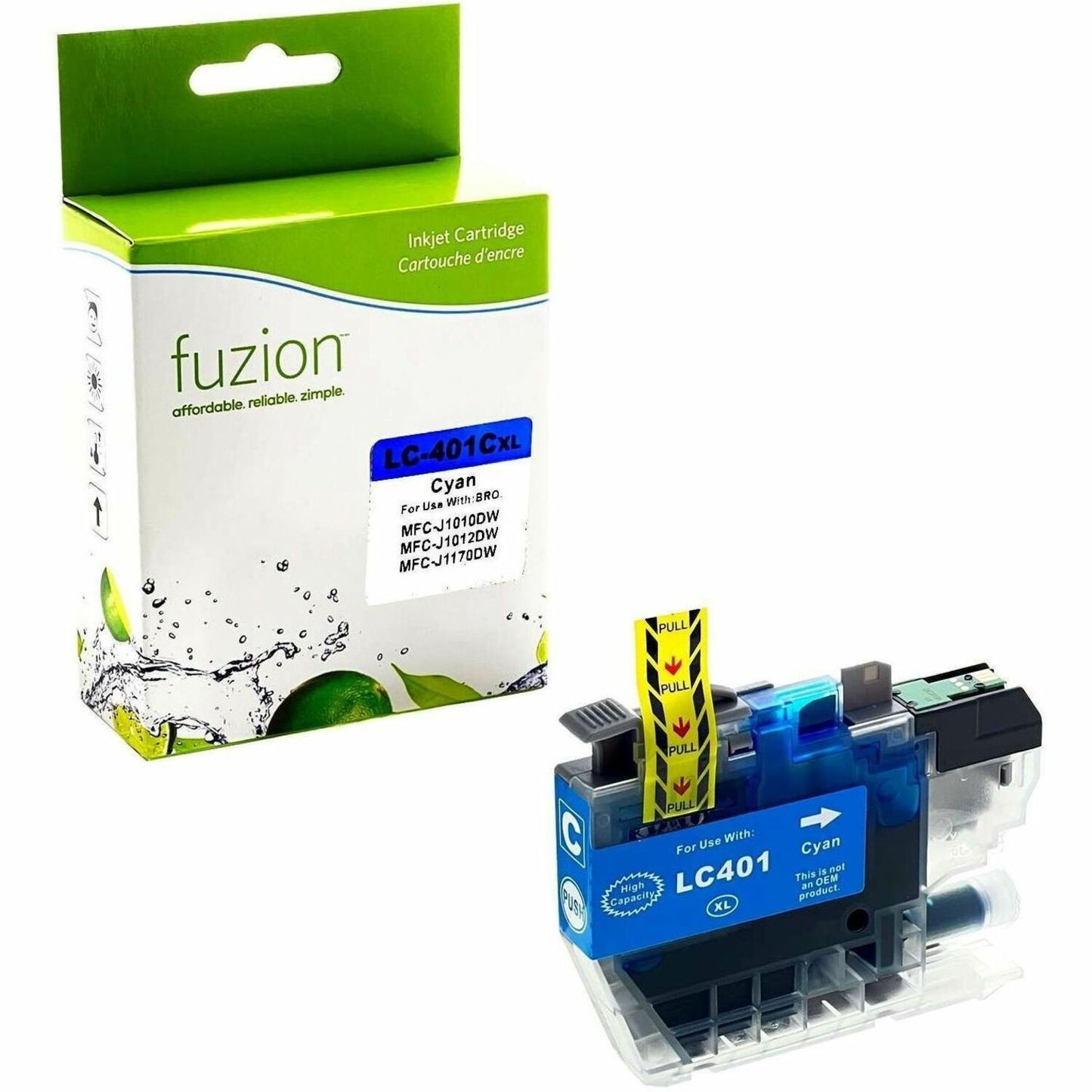 fuzion Compatible Inkjet for Brother LC401XLCS - Cyan