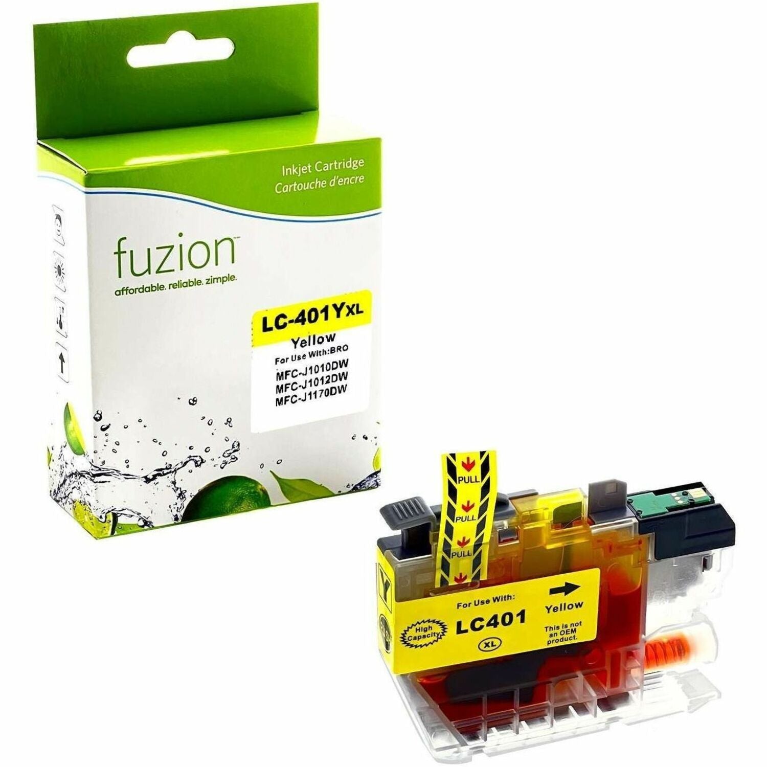 fuzion Compatible Inkjet for Brother LC401XLYS - Yellow