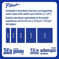 Brother Genuine P-touch TZe661 BK on YL Label Tape, Laminated, 36mmX8m - TZE661G