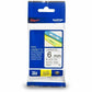 Brother Genuine P-touch TZe211 BK on WHT Label Tape, Laminated, 6mmX8m