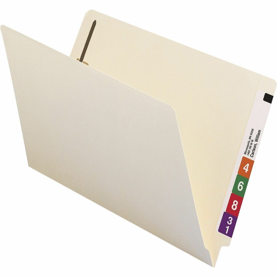 Smead Straight Tab Cut Legal Recycled Fastener Folder - 37115