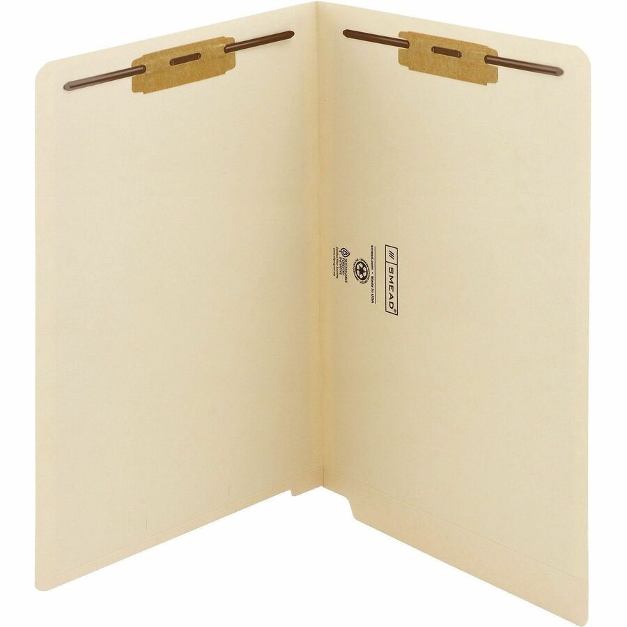 Smead Straight Tab Cut Legal Recycled Fastener Folder - 37115