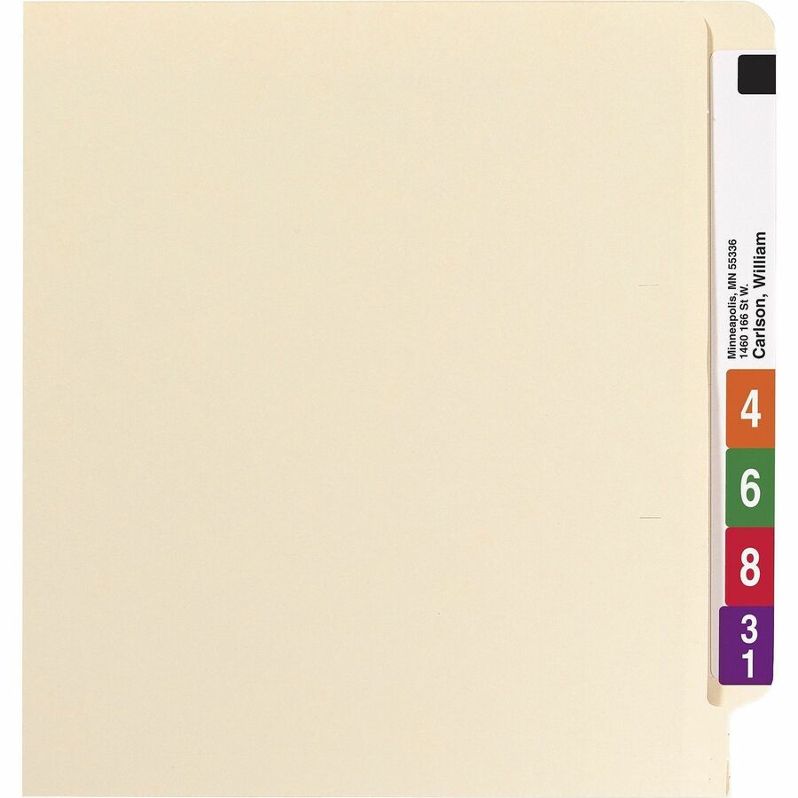Smead Straight Tab Cut Legal Recycled Fastener Folder - 37115