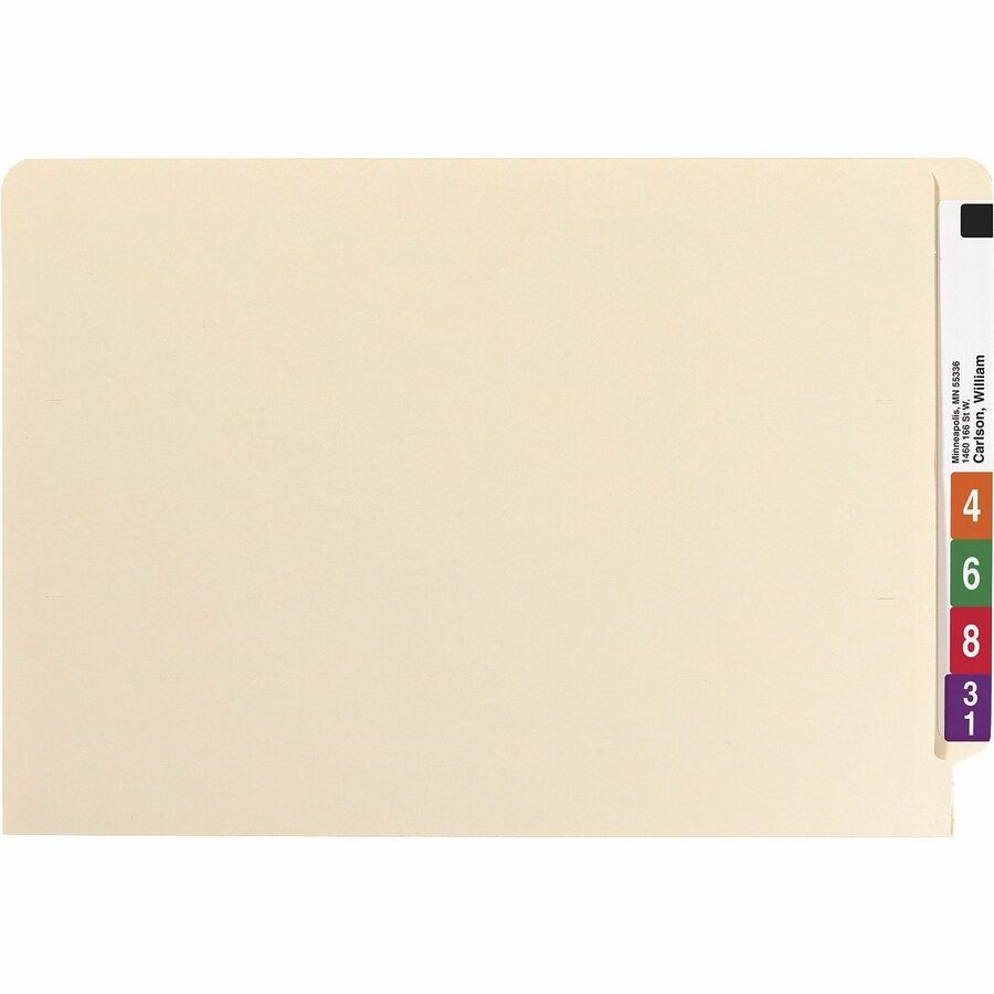 Smead Straight Tab Cut Legal Recycled Fastener Folder - 37115