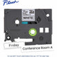 Brother Genuine P-touch TZeFX231 BK on WHT Label Tape, Flexible ID Laminated, 12mmX8m - TZEFX231G