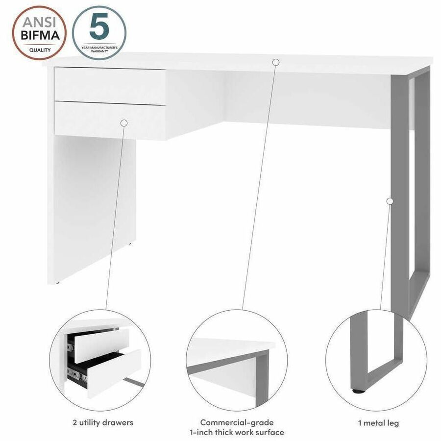 BeStar 48W Small Table Desk with U-Shaped Metal Leg - 29400-000104