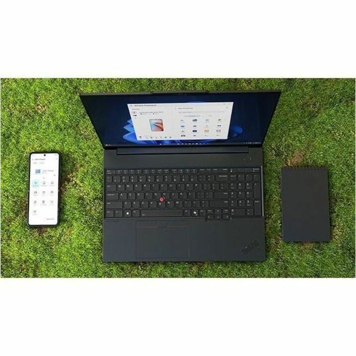 Lenovo ThinkPad E16 Gen 3 21SR0035US 16" Notebook - WUXGA - 60 Hz - Intel Core Ultra 5 225U - 16 GB - 256 GB SSD - English Keyboard - Black - 21SR0035US