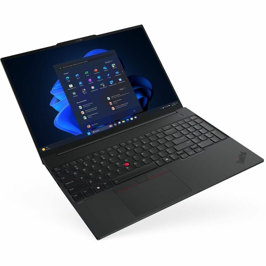 Lenovo ThinkPad E16 Gen 3 21SR0035US 16" Notebook - WUXGA - 60 Hz - Intel Core Ultra 5 225U - 16 GB - 256 GB SSD - English Keyboard - Black - 21SR0035US