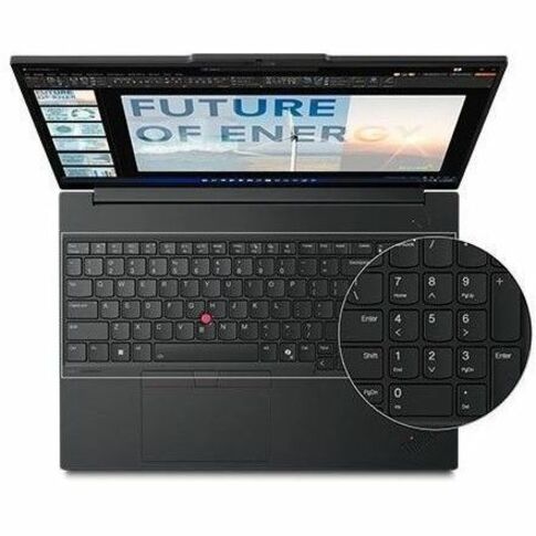 Lenovo ThinkPad E16 Gen 3 21SR0035US 16" Notebook - WUXGA - 60 Hz - Intel Core Ultra 5 225U - 16 GB - 256 GB SSD - English Keyboard - Black - 21SR0035US
