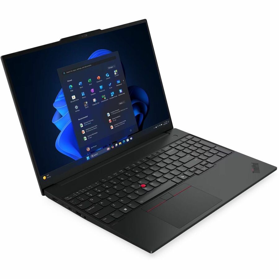 Lenovo ThinkPad E16 Gen 3 21SR0035US 16" Notebook - WUXGA - 60 Hz - Intel Core Ultra 5 225U - 16 GB - 256 GB SSD - English Keyboard - Black - 21SR0035US