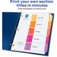 Avery&reg; Ready Index&reg; Table of Content Dividersfor Laser and Inkjet Printers, 5 tabs, 1 set - 11131