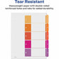 Avery&reg; Ready Index&reg; Table of Content Dividersfor Laser and Inkjet Printers, 5 tabs, 1 set - 11131
