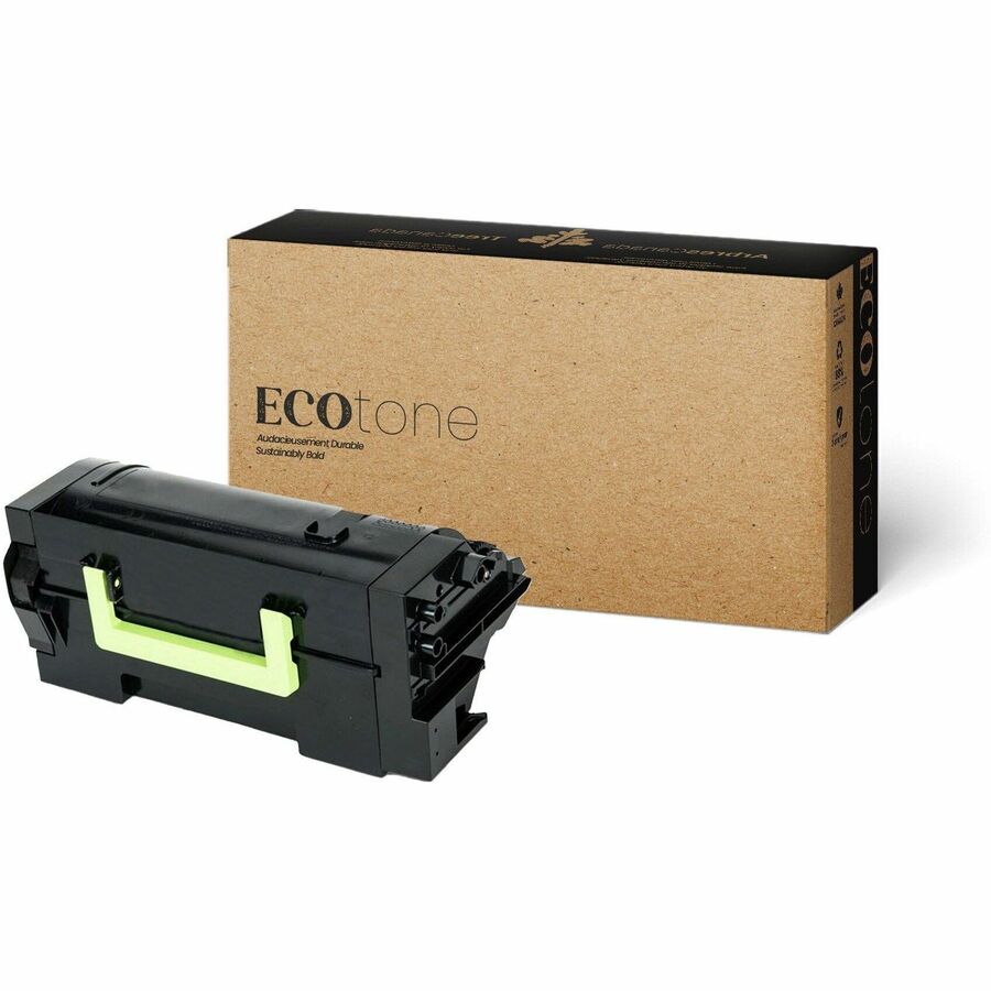 EcoTone Toner Cartridge - Remanufactured for Lexmark 58D1H00 - Black - RLEX58D1H00-EC