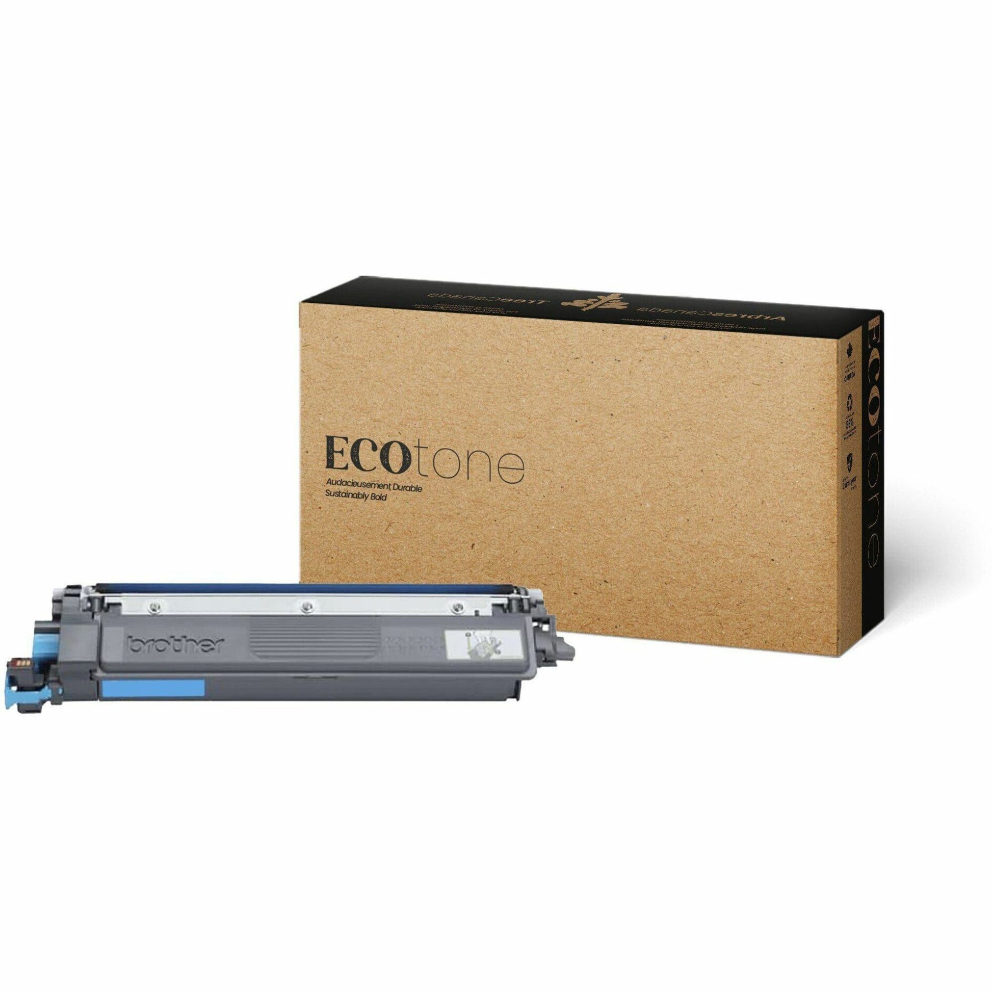 Ecotone Toner Cartridge - Remanufactured for Brother TN229XLC - Cyan