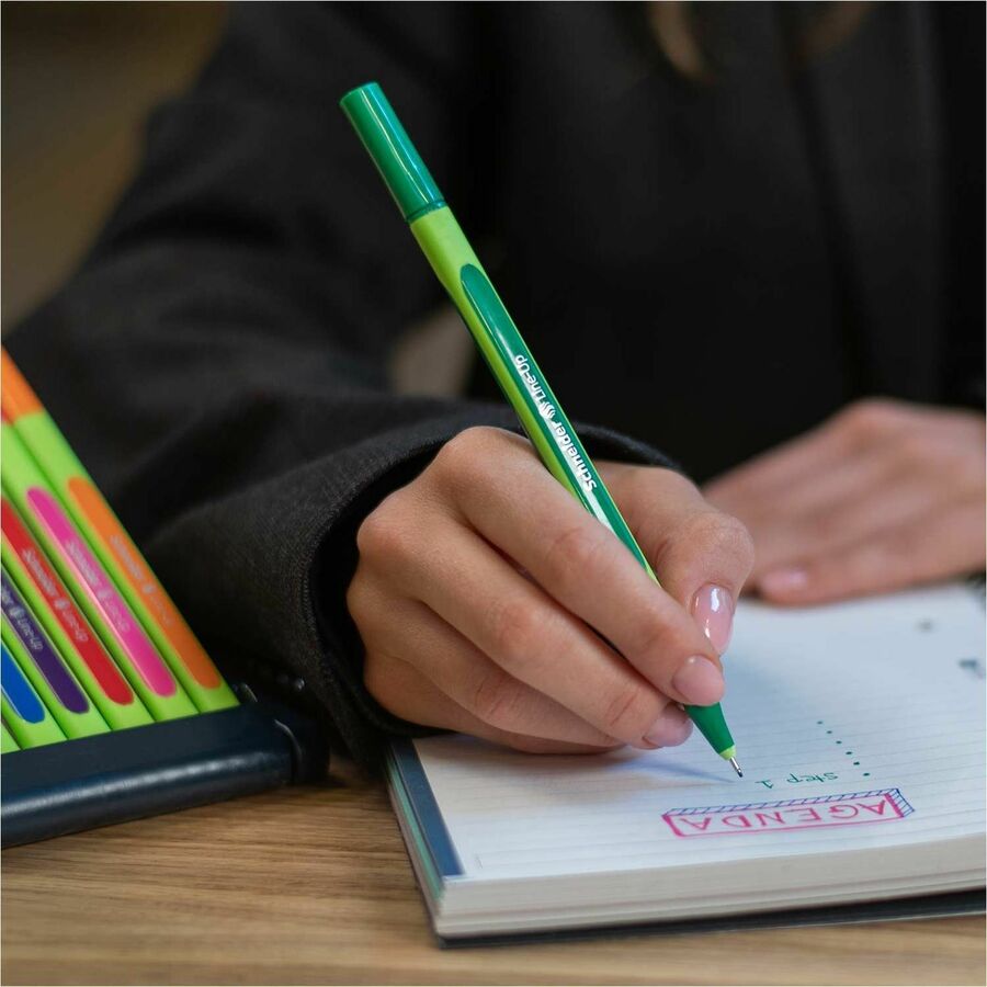 Schneider Line-Up Pastel, Fineliner, Case Stand x8, Assorted colours, 0.4mm Tip - RS191088