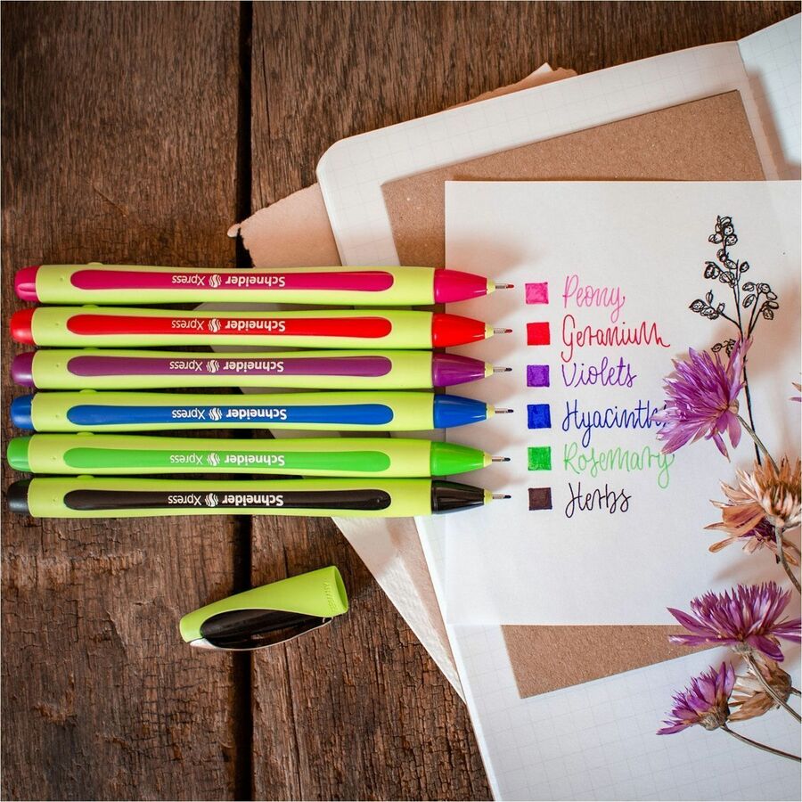 Schneider Xpress, Fineliner, Wallet x6, Assorted colours, 0.8mm Tip - RS190086