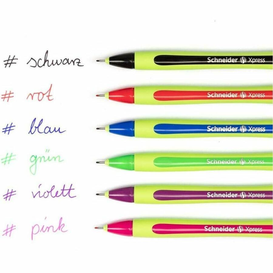 Schneider Xpress, Fineliner, Wallet x6, Assorted colours, 0.8mm Tip - RS190086