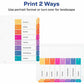 Avery&reg; Ready Index&reg; Table of Content Dividersfor Laser and Inkjet Printers, 8 tabs, 1 set - 11133