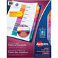 Avery Ready Index&reg; Table of Contents Dividers 8 Tabs, for Laser and Inkjet Printers
