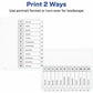 Avery&reg; Ready Index&reg; Table of Content Dividersfor Laser and Inkjet Printers, 12 tabs - 11140