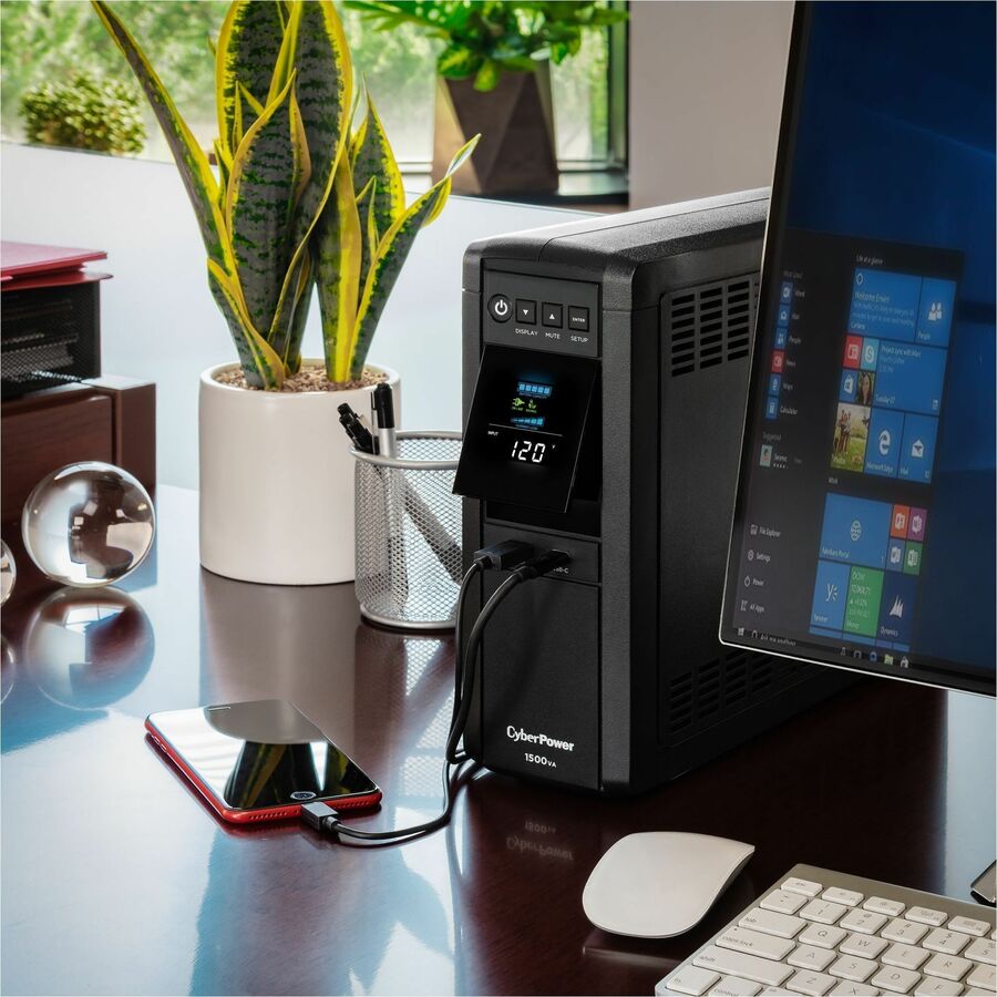 CyberPower PFC Sinewave UPS CP1500PFCLCD 1500VA Mini-tower UPS - 4754835