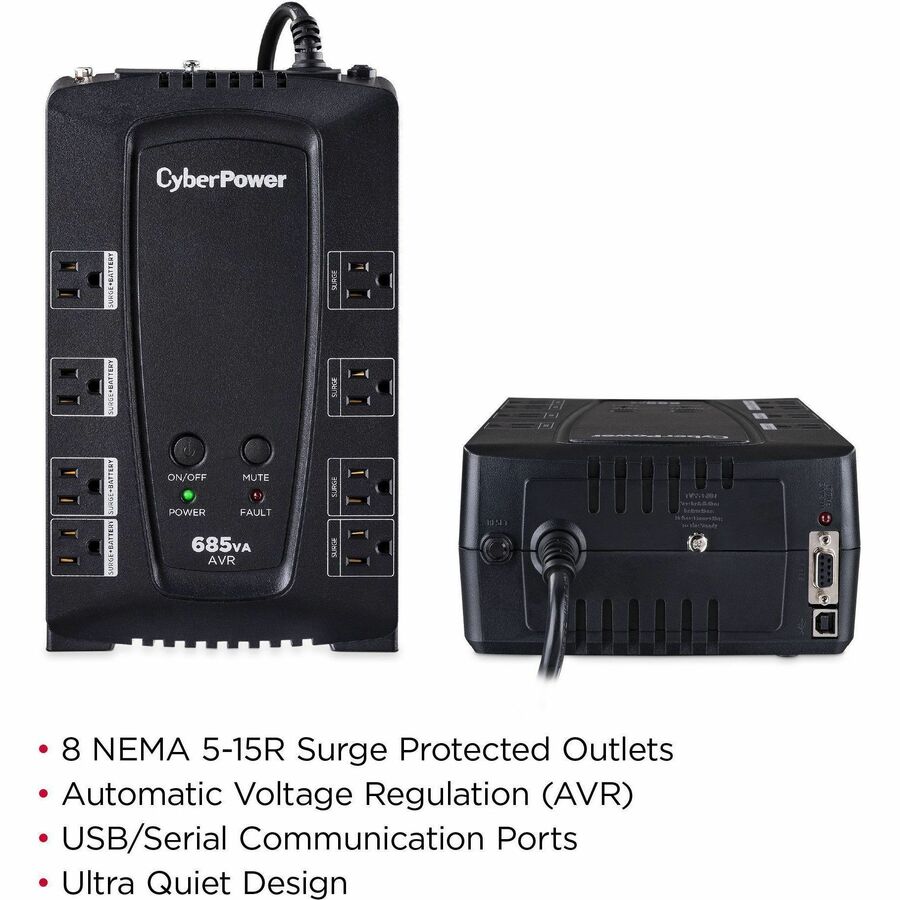 CyberPower CP685AVRG 685VA Compact UPS - 6255432