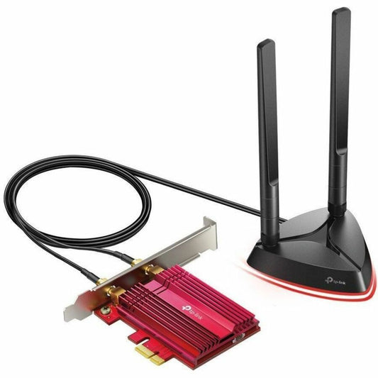 TP-Link Archer TX3000E IEEE 802.11 a/b/g/n/ac/ax Bluetooth 5.0 Dual Band Wi-Fi/Bluetooth Combo Adapter for Desktop Computer, Gaming Controller, Headphone, Keyboard