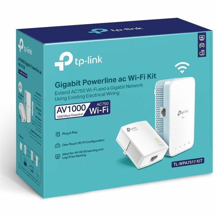 TP-Link AV1000 Gigabit Powerline Ac Wi-Fi Kit - 6807964