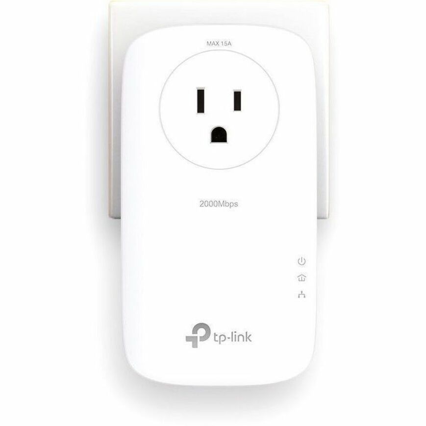 TP-Link AV2000 2-Port Gigabit Passthrough Powerline Starter Kit - 5681236