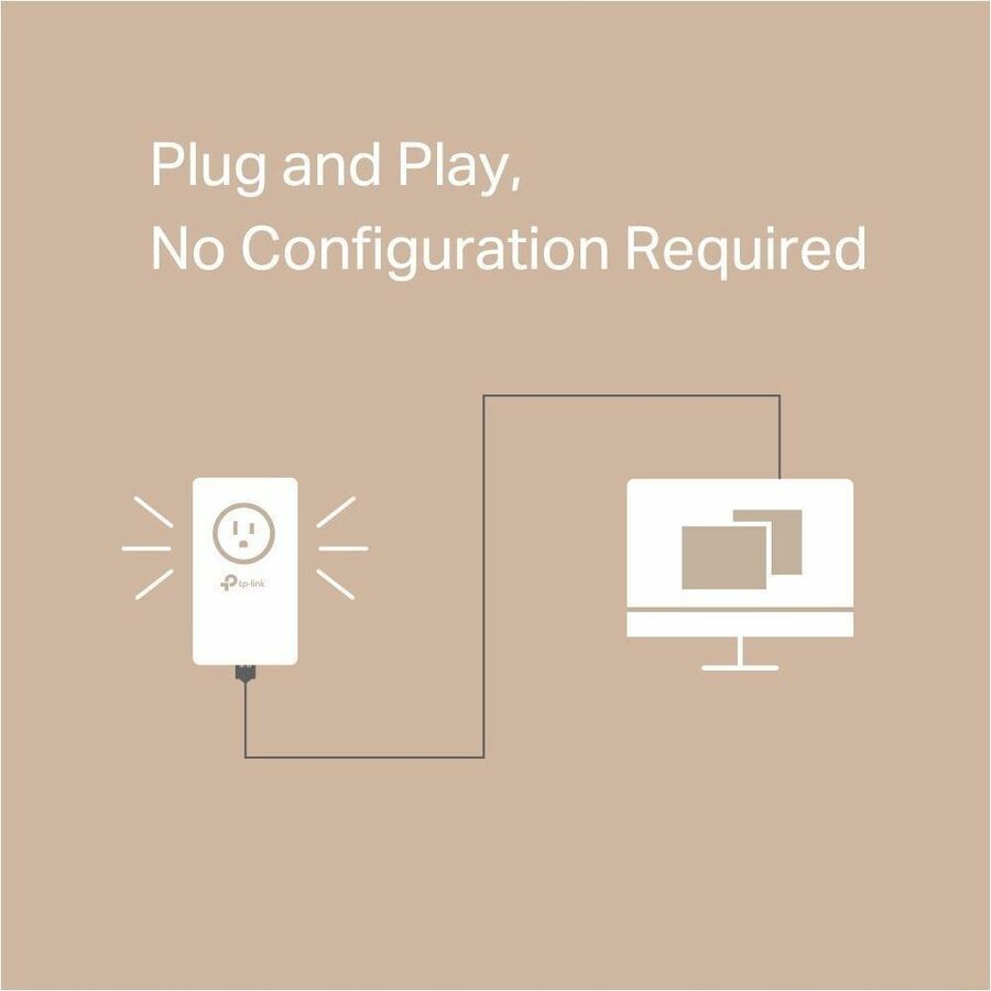 TP-Link AV1000 Gigabit Passthrough Powerline Starter Kit - 6667958