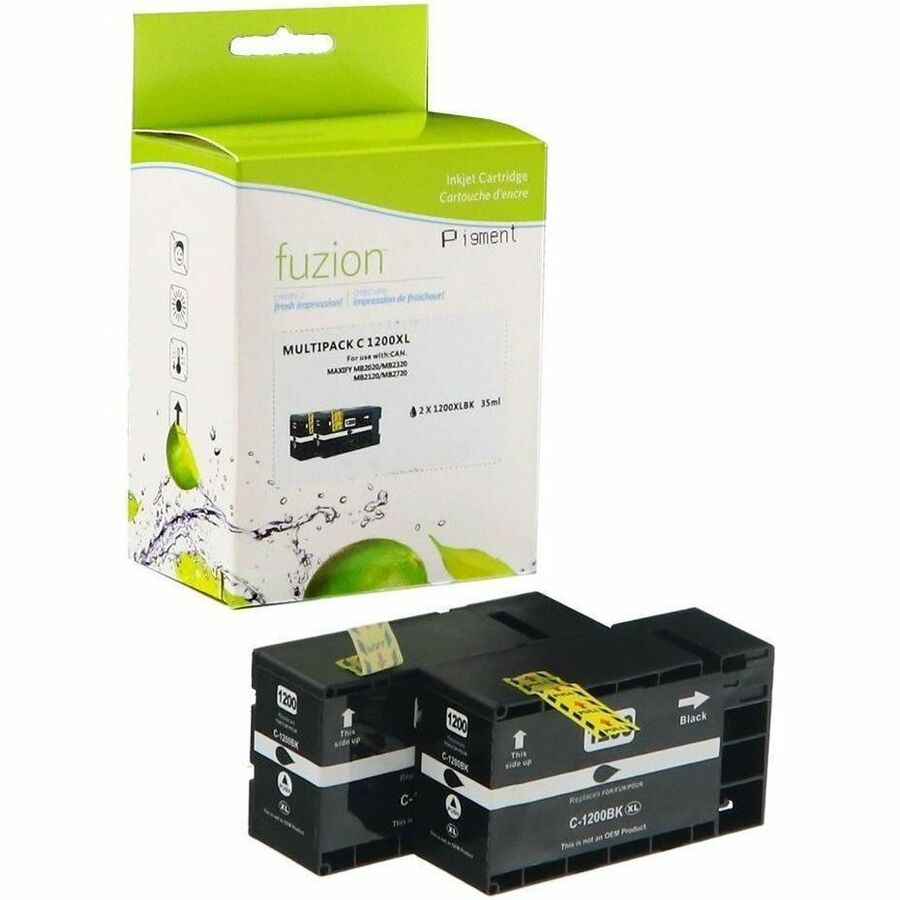 fuzion Compatible Inkjet for Canon PGI-1200XL - 2/PK Black