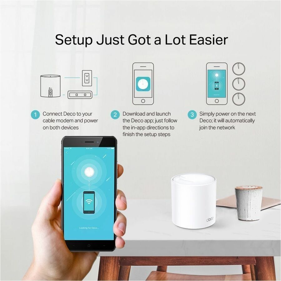 TP-Link Deco X20 Wi-Fi 6 IEEE 802.11 a/b/g/n/ac/ax Ethernet Wireless Router - 6596498