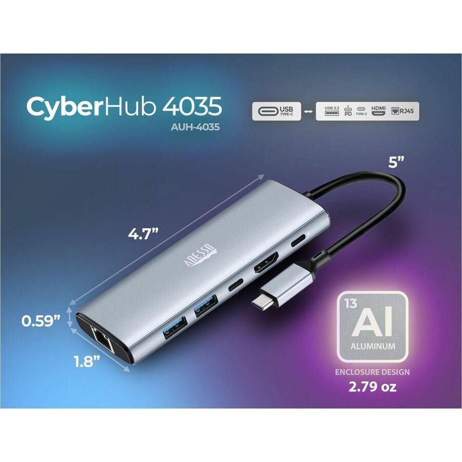 Adesso CyberHub AUH-4035 Docking Station - 7951273