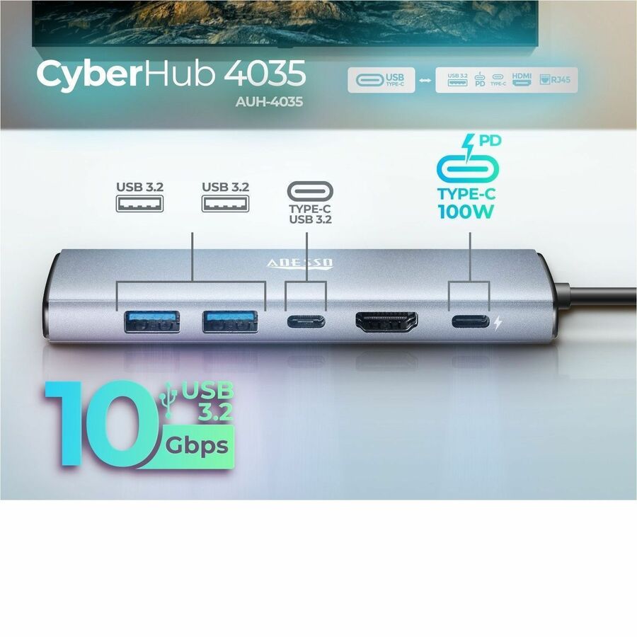 Adesso CyberHub AUH-4035 Docking Station - 7951273